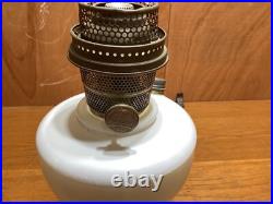 Tall Moonstone Simplicity Aladdin Kerosene Lamp 1949-52 Model B Burner #4495