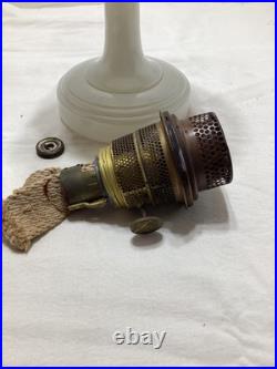 Tall Moonstone Simplicity Aladdin Kerosene Lamp 1949-52 Model B Burner #4537