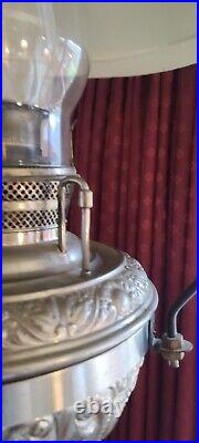 The Juno Lamp USA Nickel Plated General Store Kerosene 1887
