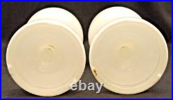 Two Vintage Aladdin White Moonstone Alacite Oil Lamps