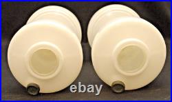 Two Vintage Aladdin White Moonstone Alacite Oil Lamps Two Vintage Aladdin White Moonstone Alacite Oil Lamps