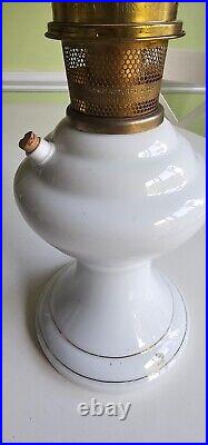 Unlisted Aladdin Ceramic Table Lamp Fount Model 23 Burner Possibly Prototype