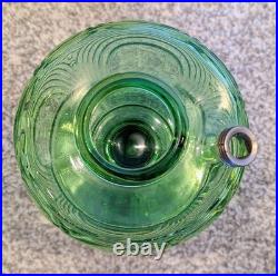 Uranium Glass Green Aladdin Oil Lamp Washington Drape Model B-54 Vintage