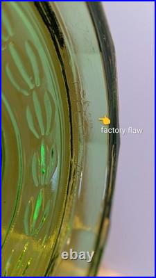 Uranium Glass Green Aladdin Oil Lamp Washington Drape Model B-54 Vintage