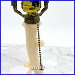 Uranium Glass Old Formula Alacite Boudoir Lamp By Aladdin UV Reactive 1939