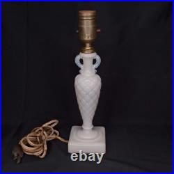 Uranium Glass Old Formula Alacite Boudoir Lamp By Aladdin UV Reactive 1939