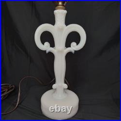 Uranium Glass Old Formula Alacite Boudoir Lamp By Aladdin UV Reactive 1939