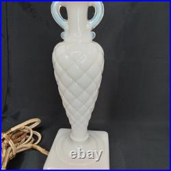 Uranium Glass Old Formula Alacite Boudoir Lamp By Aladdin UV Reactive 1939