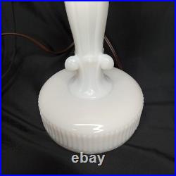 Uranium Glass Old Formula Alacite Boudoir Lamp By Aladdin UV Reactive 1939