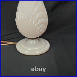 Uranium Glass Old Formula Alacite Boudoir Lamp By Aladdin UV Reactive 1939