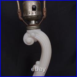 Uranium Glass Old Formula Alacite Boudoir Lamp By Aladdin UV Reactive 1939