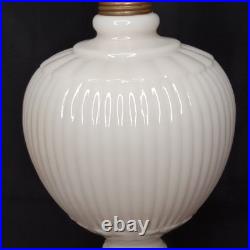 Uranium Glass Old Formula Alacite Boudoir Lamp By Aladdin With Sticker 1939