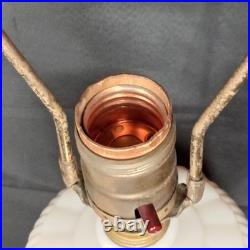 Uranium Glass Old Formula Alacite Boudoir Lamp By Aladdin With Sticker 1939