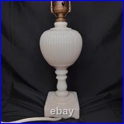 Uranium Glass Old Formula Alacite Boudoir Lamp By Aladdin With Sticker 1939