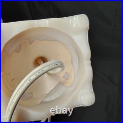 Uranium Glass Old Formula Alacite Boudoir Lamp By Aladdin With Sticker 1939