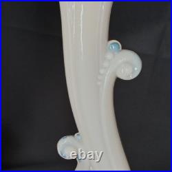 Uranium Glass Old Formula Alacite Boudoir Lamp Set Of 2 Aladdin UV Reactive 1939