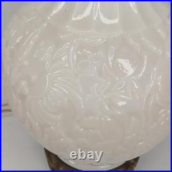 Uranium Glass Old Formula Alacite Embossed Lamp By Aladdin UV Reactive 1939