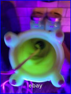 Uranium glass Lamp Aladdin Alacite Glass Boudoir Lamp Art Deco Vintage