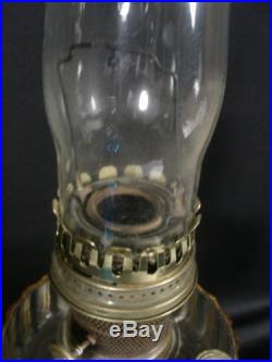 VINTAGE ALADDIN NU-TYPE MODEL B CORINTHIAN 24.5 CLEAR KEROSENE OIL LAMP