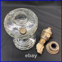 VINTAGE ALADDIN OIL LAMP CLEAR WASHINGTON DRAPE NU-TYPE MODEL B BURNER, Model B
