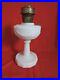 VINTAGE ALADDIN White Lincoln Drape Oil Lamp Nu-Type B Burner