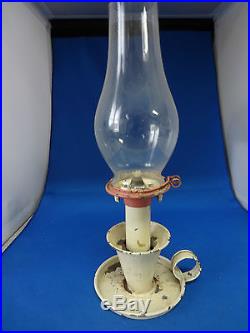 VINTAGE ALADDINETTE V-SHAPE CANDLE LAMP, AS DESCRIBED IN THE COURTER ALADDIN BOOK