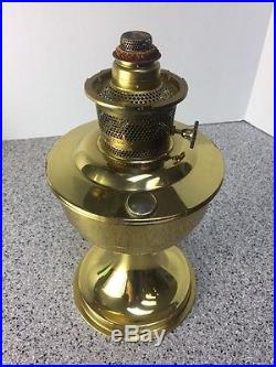VINTAGE Aladdin #23 Burner & Brass Base Stand Oil Lamp FREE PRIORITY SHIPPING