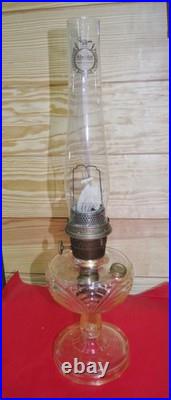VINTAGE Aladdin Clear Washington Drape Oil Lamp Nu-Type Model B withLox-On Mantle