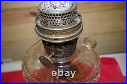 VINTAGE Aladdin Clear Washington Drape Oil Lamp Nu-Type Model B withLox-On Mantle