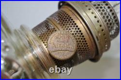 VINTAGE Aladdin Clear Washington Drape Oil Lamp Nu-Type Model B withLox-On Mantle