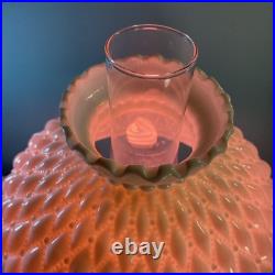 VINTAGE Aladdin Electrified Brass Table Lamp (HD99)with Milk Glass Shade