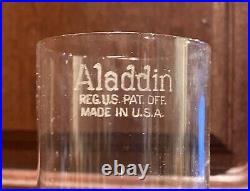 VINTAGE Aladdin Model B Washington Drape Hurricane Kerosene Lamp Antique Lox Top