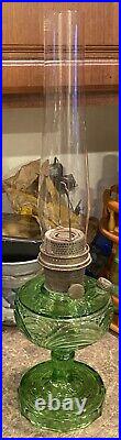 VINTAGE Aladdin Model B Washington Drape Hurricane Kerosene Lamp Antique Lox Top