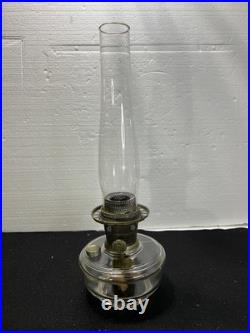 VINTAGE Aladdin Nu-Type Model B Glass Oil Lamp Base, Chimney 19.5 USA Rare