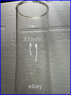 VINTAGE Aladdin Nu-Type Model B Glass Oil Lamp Base, Chimney 19.5 USA Rare