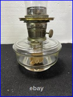 VINTAGE Aladdin Nu-Type Model B Glass Oil Lamp Base, Chimney 19.5 USA Rare