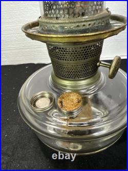 VINTAGE Aladdin Nu-Type Model B Glass Oil Lamp Base, Chimney 19.5 USA Rare