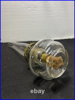 VINTAGE Aladdin Nu-Type Model B Glass Oil Lamp Base, Chimney 19.5 USA Rare