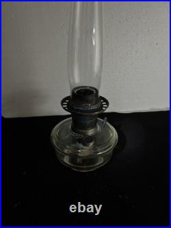 VINTAGE Aladdin Nu-Type Model B Glass Oil Lamp Base, Chimney 19.5 USA Rare