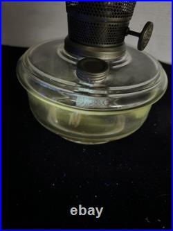 VINTAGE Aladdin Nu-Type Model B Glass Oil Lamp Base, Chimney 19.5 USA Rare
