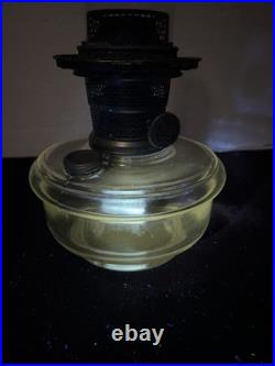 VINTAGE Aladdin Nu-Type Model B Glass Oil Lamp Base, Chimney 19.5 USA Rare