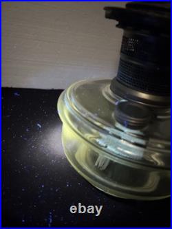 VINTAGE Aladdin Nu-Type Model B Glass Oil Lamp Base, Chimney 19.5 USA Rare