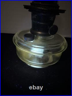 VINTAGE Aladdin Nu-Type Model B Glass Oil Lamp Base, Chimney 19.5 USA Rare