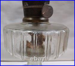 VINTAGE Aladdin Oil Lamp Corinthian 1936 Model B Burner With Chimney