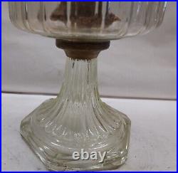 VINTAGE Aladdin Oil Lamp Corinthian 1936 Model B Burner With Chimney