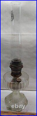 VINTAGE Aladdin Oil Lamp Corinthian 1936 Model B Burner With Chimney