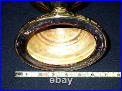 VINTAGE BRASS ALADDIN LAMP MODEL 11 OIL KEROSENE LAMP With MILK GLASS SHADE NICE
