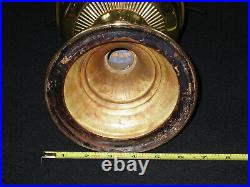 VINTAGE BRASS ALADDIN LAMP MODEL 11 OIL KEROSENE LAMP With MILK GLASS SHADE NICE
