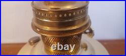 VINTAGE BRASS ALADDIN No. 23 OIL LAMP BODY Glass Great Condition (B5)