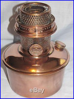VINTAGE No. 12 ALADDIN OIL-KEROSENE LAMP BRASS FONT & BURNER 1928-1935 ANTIQUE